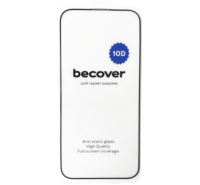 Скло захисне BeCover Apple iPhone 16 Pro Max 10D Black (712324)