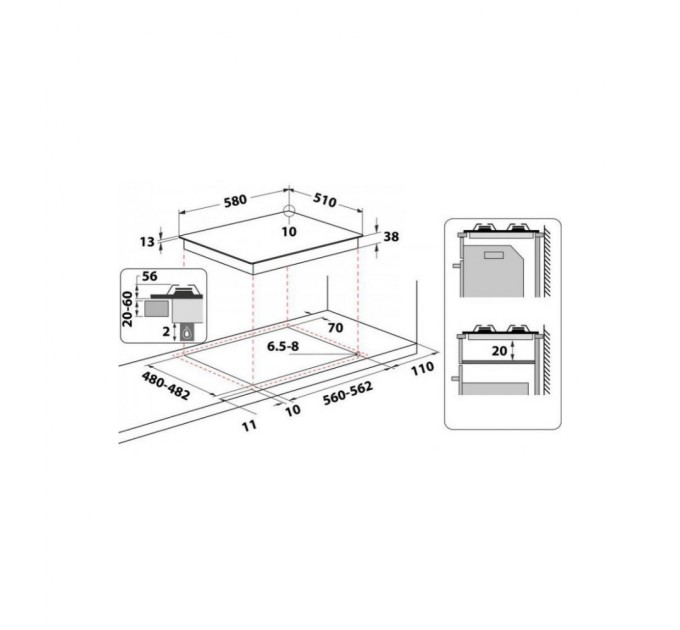 Варочна поверхня Whirlpool TGML661IX