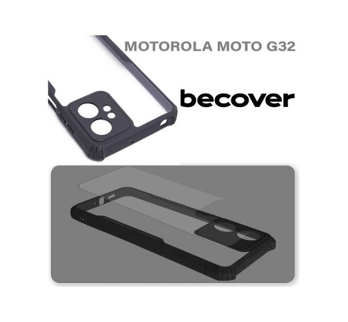 Чохол до мобільного телефона BeCover Anti-Bump Motorola Moto G32 Black (710644)