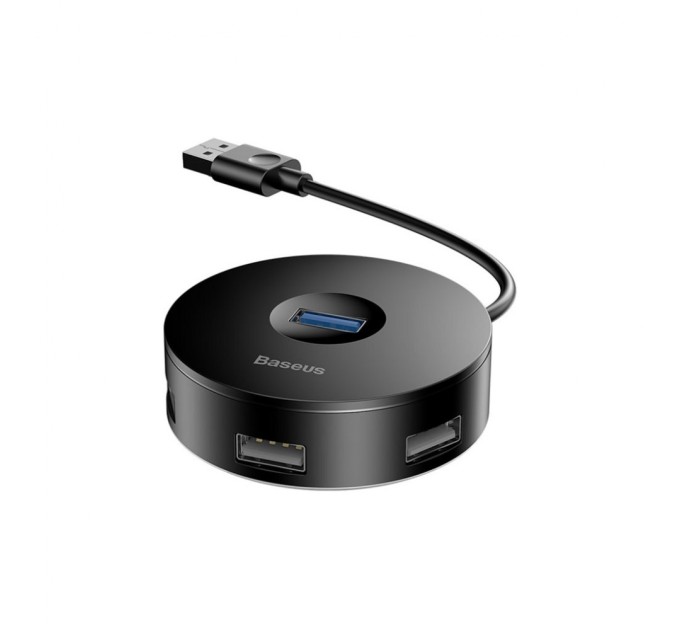 Концентратор Baseus Round box HUB adapter (USB3.0 to USB3.0*1+USB2.0*3) Black (CAHUB-F01)