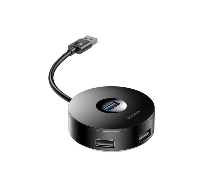 Концентратор Baseus Round box HUB adapter (USB3.0 to USB3.0*1+USB2.0*3) Black (CAHUB-F01)