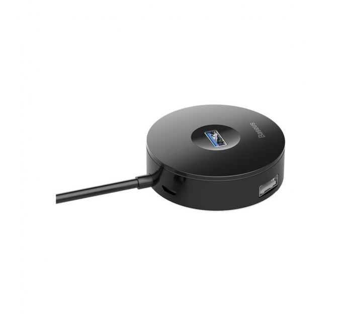 Концентратор Baseus Round box HUB adapter (USB3.0 to USB3.0*1+USB2.0*3) Black (CAHUB-F01)