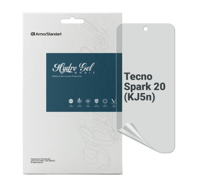 Плівка захисна Armorstandart Matte Tecno Spark 20 (KJ5n) (ARM74568)