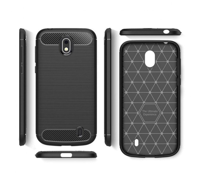 Чехол для моб. телефона Laudtec для Nokia 1 Carbon Fiber (Black) (LT-N1B)