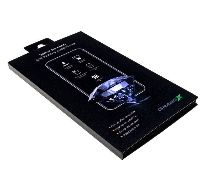 Скло захисне Grand-X Apple iPhone 14 Pro 9D black (AIP14PR9D)