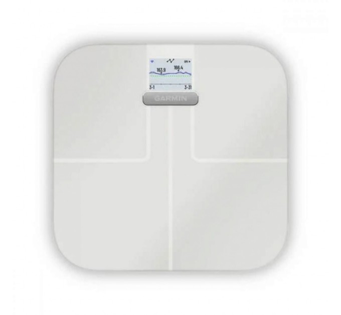 Ваги підлогові Garmin Index S2 Smart Scale, Intl, White, 1 pack (010-02294-13)