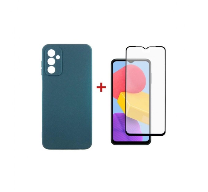 Чохол до мобільного телефона Dengos Samsung Galaxy M13 Case + Glass (Green) (DG-KM-73)