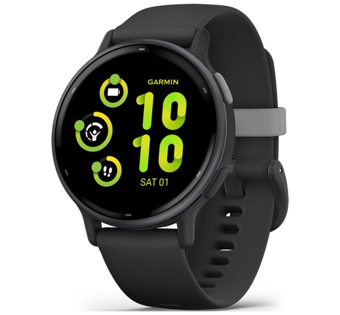 Смарт-годинник Garmin vivoactive 5, Black/Slate, GPS (010-02862-10)