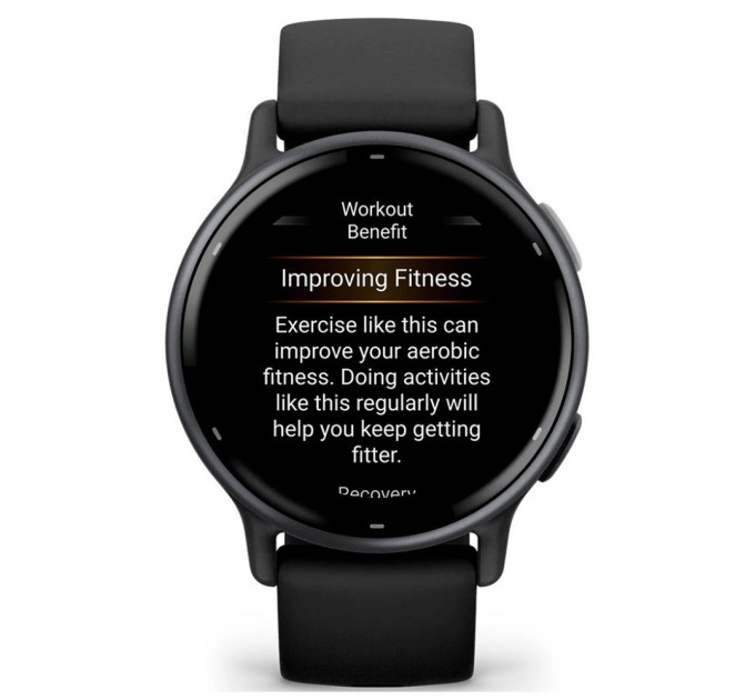 Смарт-годинник Garmin vivoactive 5, Black/Slate, GPS (010-02862-10)