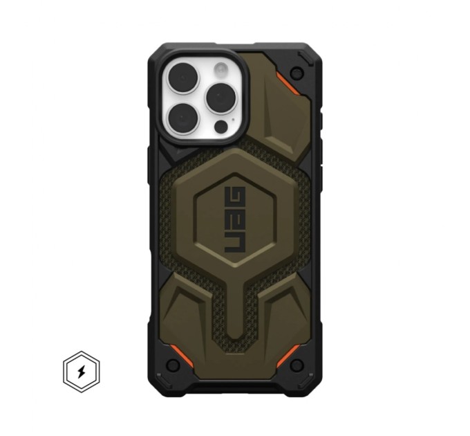 Чохол до мобільного телефона UAG iPhone 16 Pro Max Monarch Pro Magsafe Kevlar Element Green (11445711397B)