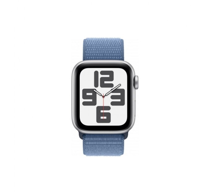 Смарт-часы Apple Watch SE 2023 GPS 40mm Silver Aluminium Case with Winter Blue Sport Loop (MRE33QP/A)