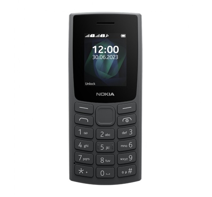 Мобільний телефон Nokia 105 SS 2023 (no charger) Charcoal