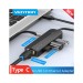 Концентратор Vention USB 3.1 Type-C to 3xUSB 3.0+MicroUSB+RJ45 100M Ethernet black (TGPBB)