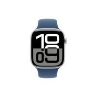 Смарт-годинник Apple Watch Series 10 GPS 46mm Silver Aluminium Case with Denim Sport Band - M/L (MWWM3QH/A)