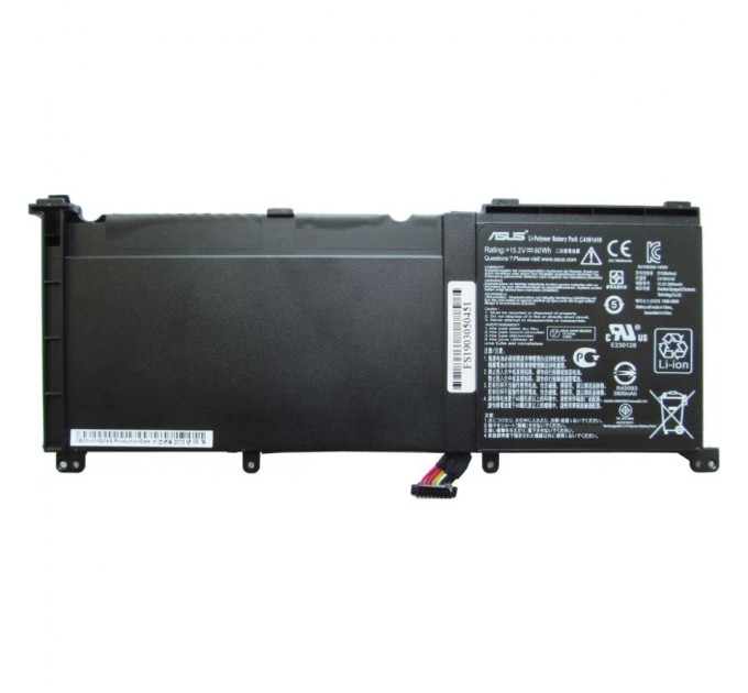 Акумулятор до ноутбука ASUS UX501 C41N1416, 3800mAh (60Wh), 4cell, 15.2V, Li-Pol, черная (A47300)