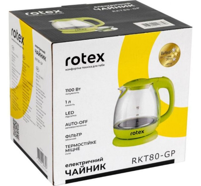 Електрочайник Rotex RKT80-GP