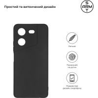 Чехол для мобильного телефона Armorstandart Matte Slim Fit Tecno Pova 5 4G Camera cover Black (ARM68915)