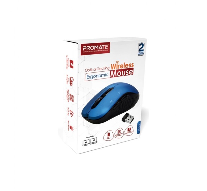 Мишка Promate Slider Wireless Blue (slider.blue)