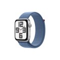 Смарт-часы Apple Watch SE 2023 GPS 44mm Silver Aluminium Case with Winter Blue Sport Loop (MREF3QP/A)