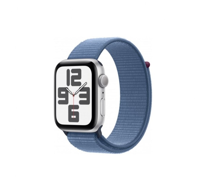 Смарт-часы Apple Watch SE 2023 GPS 44mm Silver Aluminium Case with Winter Blue Sport Loop (MREF3QP/A)