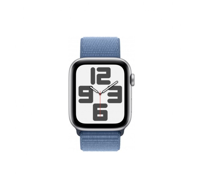 Смарт-часы Apple Watch SE 2023 GPS 44mm Silver Aluminium Case with Winter Blue Sport Loop (MREF3QP/A)