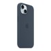 Чехол для мобильного телефона Apple iPhone 15 Silicone Case with MagSafe Storm Blue (MT0N3ZM/A)