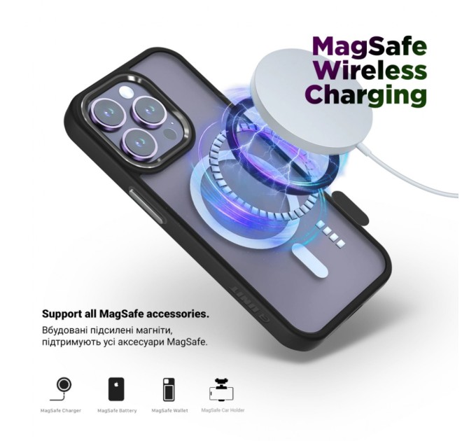 Чохол до мобільного телефона Armorstandart Unit MagSafe Apple iPhone 15 Pro Max Black (ARM69354)