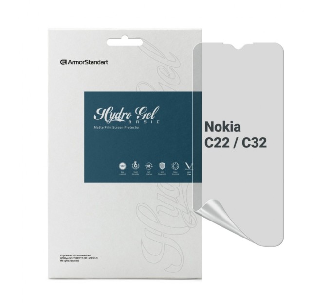 Плівка захисна Armorstandart Matte Nokia C22 / C32 (ARM67021)