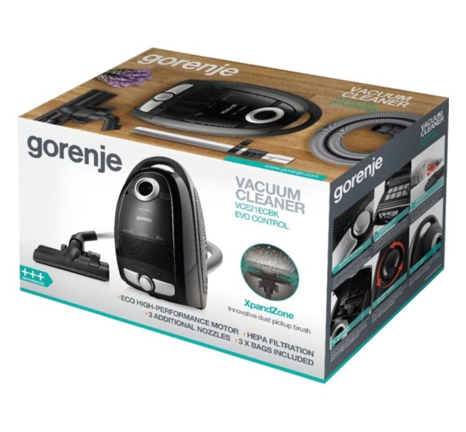 Пилосос Gorenje VCE 21 ECBK (VCE21ECBK)