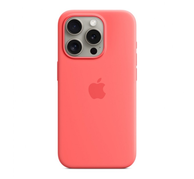 Чохол до мобільного телефона Apple iPhone 15 Pro Silicone Case with MagSafe Guava (MT1G3ZM/A)