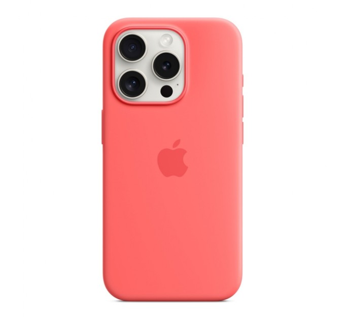 Чохол до мобільного телефона Apple iPhone 15 Pro Silicone Case with MagSafe Guava (MT1G3ZM/A)