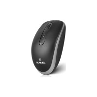 Мишка REAL-EL RM-455W Wireless/Bluetooth Black/Gray (EL123200047)