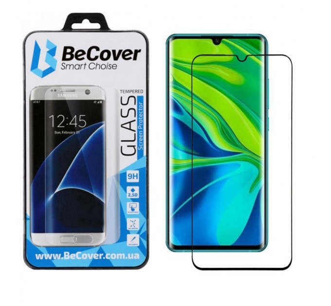 Скло захисне BeCover 3D Curved Edge для Xiaomi Mi Note 10 / CC9 Pro Black (704610)