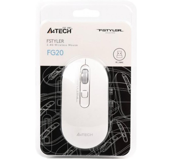 Мышка A4Tech FG20 White