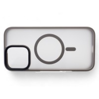 Чохол до мобільного телефона BeCover Metal Buttons Case (MagSafe) для Apple iPhone 16 Pro Gray (712098)