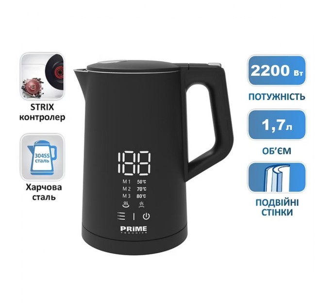 Електрочайник PRIME Technics PKD 1788 BS