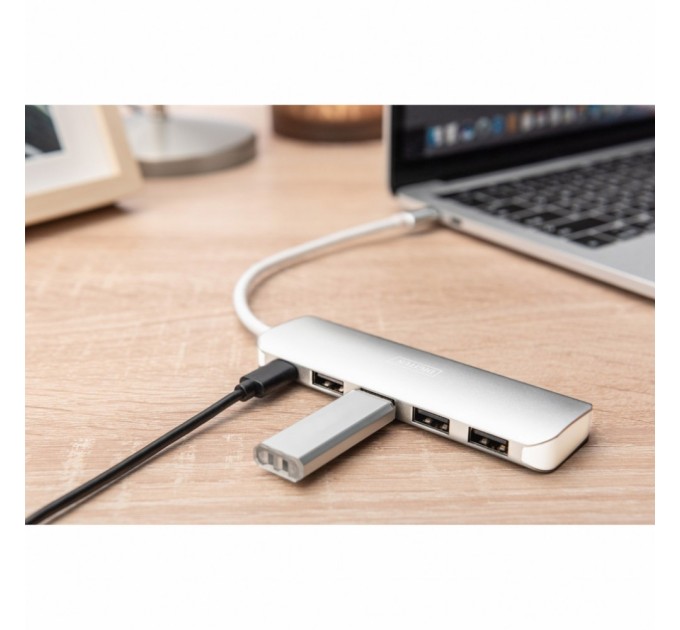 Концентратор Digitus USB Type-C, 4xUSB 3.0 (DA-70242-1)