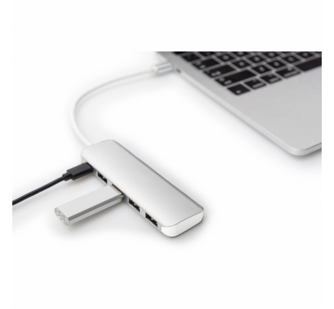 Концентратор Digitus USB Type-C, 4xUSB 3.0 (DA-70242-1)