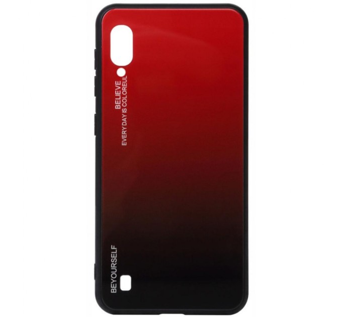 Чохол до мобільного телефона BeCover Gradient Glass Samsung Galaxy M10 2019 SM-M105 Red-Black (703872)