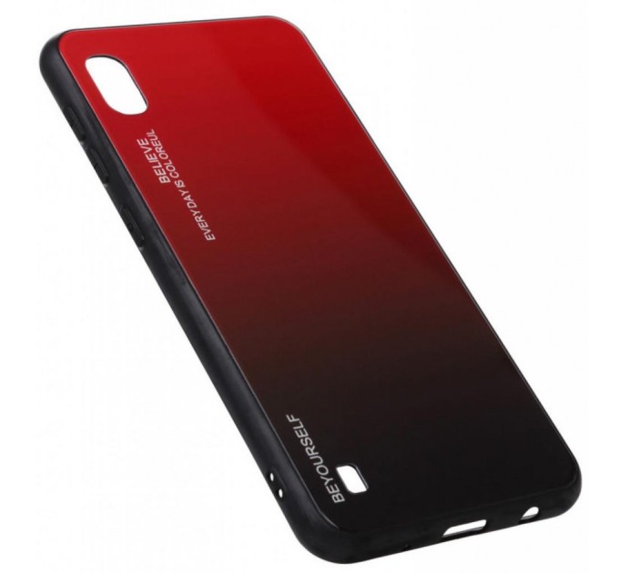 Чохол до мобільного телефона BeCover Gradient Glass Samsung Galaxy M10 2019 SM-M105 Red-Black (703872)