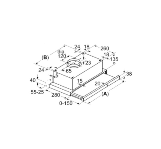 Витяжка кухонна Bosch DFT63CA51T