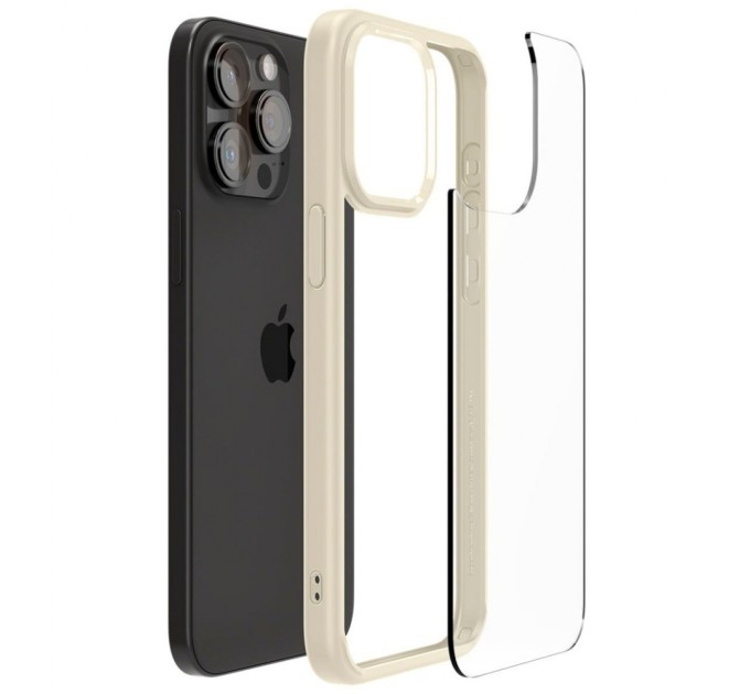 Чохол до мобільного телефона Spigen Apple iPhone 15 Pro Max Ultra Hybrid Mute Beige (ACS06571)