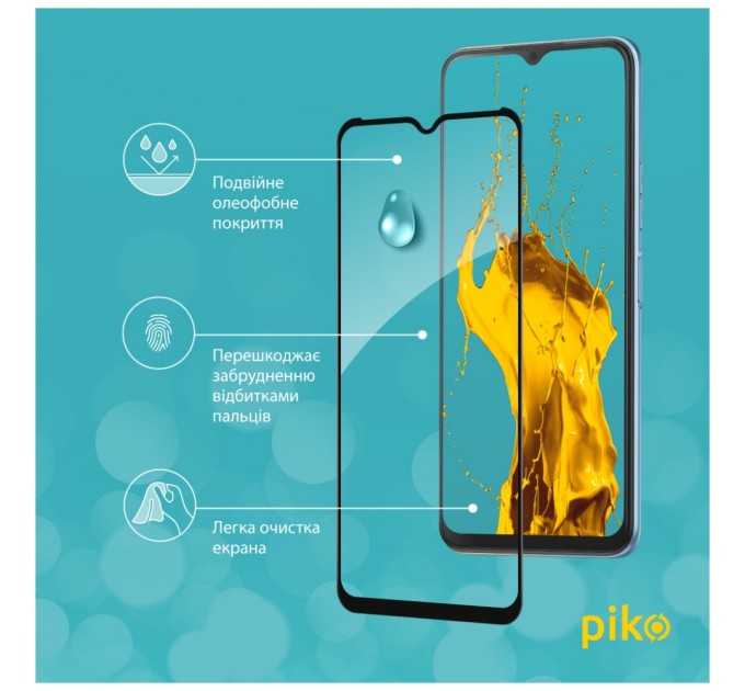 Стекло защитное Piko Full Glue Tecno Pop 5 LTE (1283126535383)