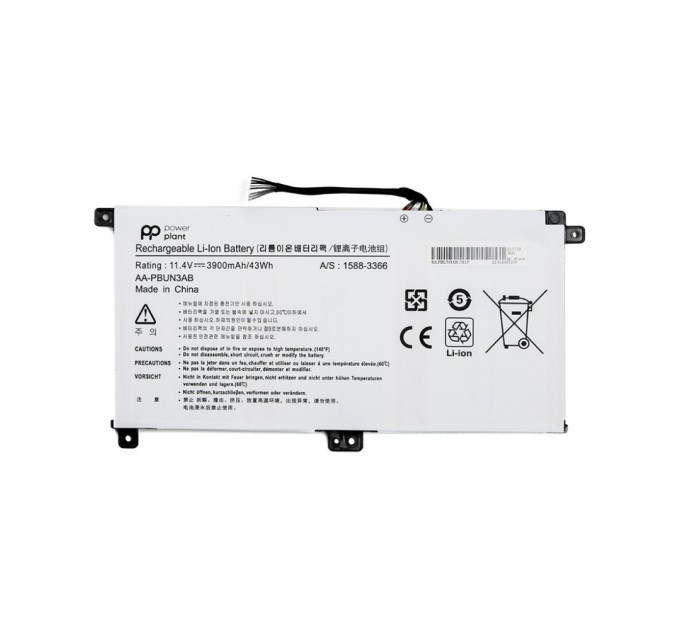 Акумулятор до ноутбука SAMSUNG Notebook 5 NP530E5M (AA-PBUN3AB) 11.4V 3900mAh PowerPlant (NB490165)