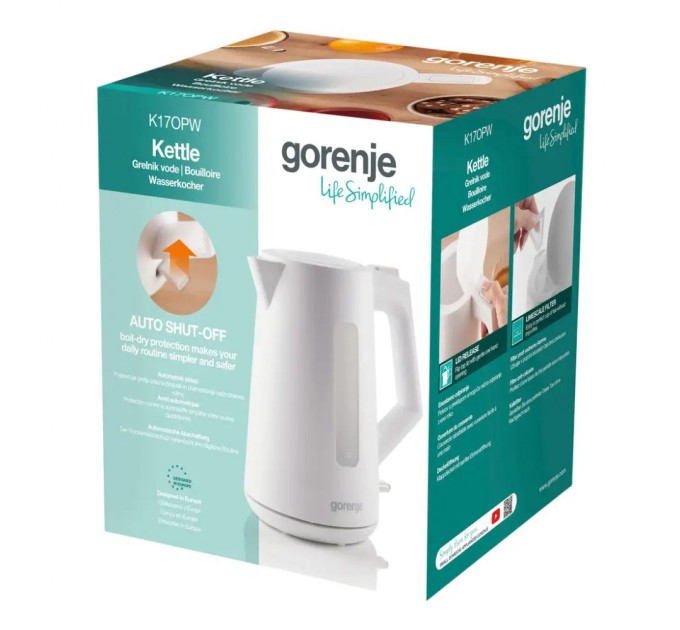 Електрочайник Gorenje K17OPW