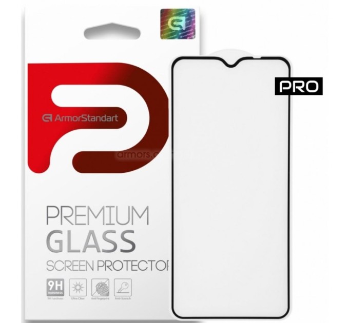 Скло захисне Armorstandart Pro Xiaomi Poco M3 Black (ARM57956) (ARM57956)