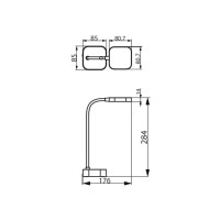 Настільна лампа Philips LED Reading Desk lamp Rock біла (929003241407)