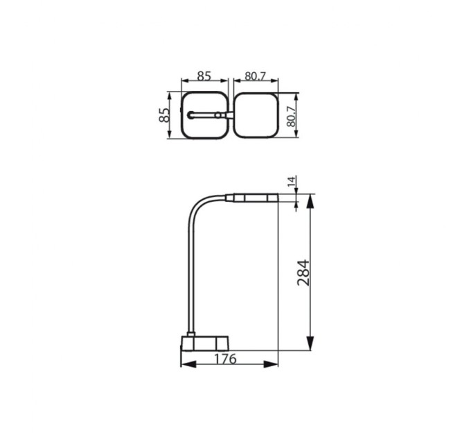 Настільна лампа Philips LED Reading Desk lamp Rock біла (929003241407)