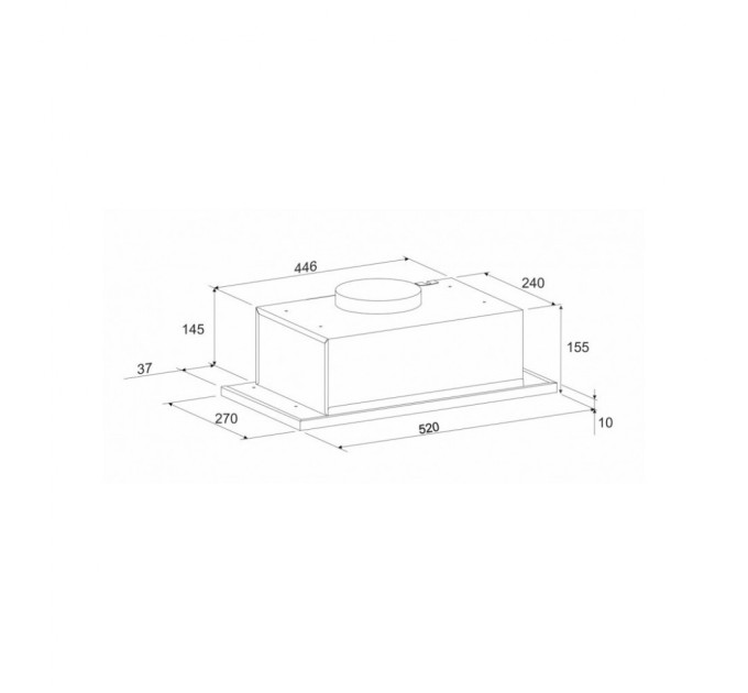 Витяжка кухонна Eleyus INTO 700 52 BL