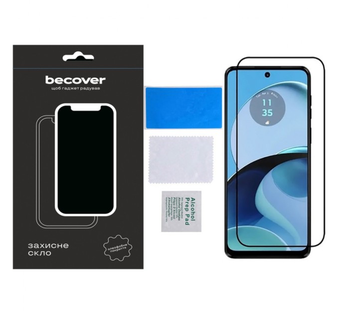 Скло захисне BeCover Motorola Moto G14 Black (709935)